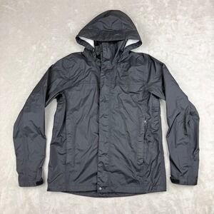 Marmot PreCip Rain Jacket Mens Small Black Hooded Gorpcore Hiking Lightweight